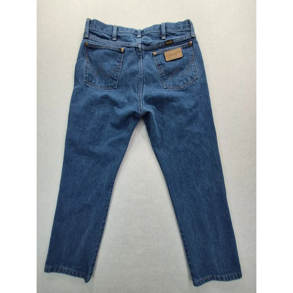Wrangler 13MWZ Cowboy Cut Original Fit Jeans Men's 34x30 Western Denim Blue